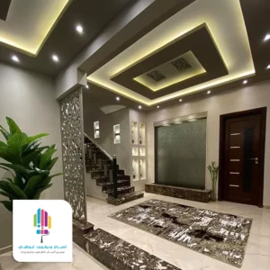 ديكور سقف جبس مع اضاءة