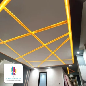 ديكور سقف جبس مع اضاءة