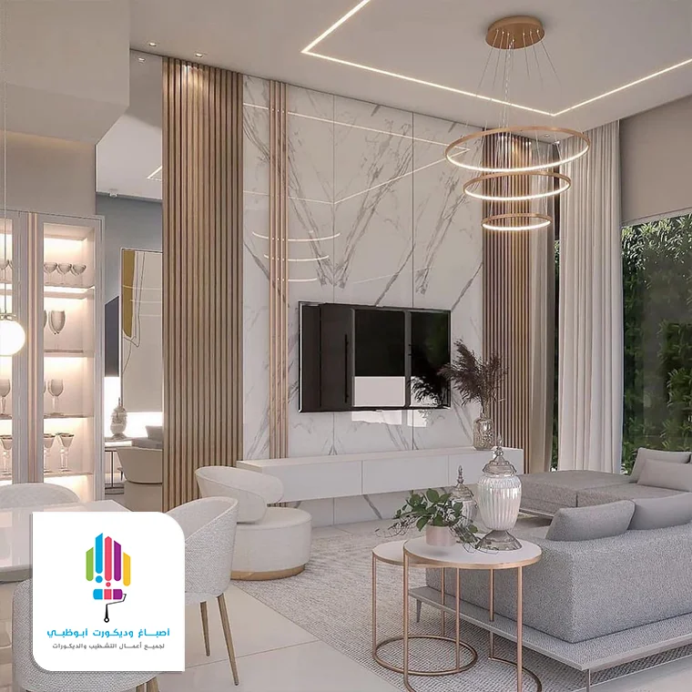 ديكور شاشة بديل رخام